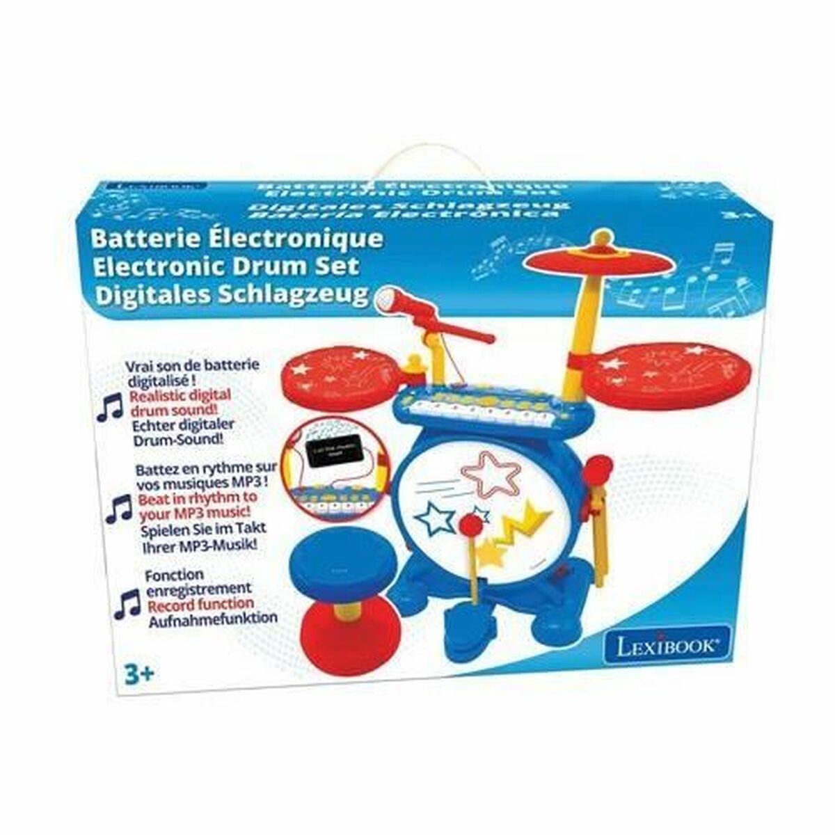 Batteria Musicale Lexibook Plastica