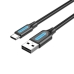 Kabel USB A naar USB-C Vention COKBG 1,5 m Zwart (1 Stuks)