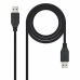 Kabel USB 3.0 A naar USB A NANOCABLE 10.01.1002-BK Zwart 2 m