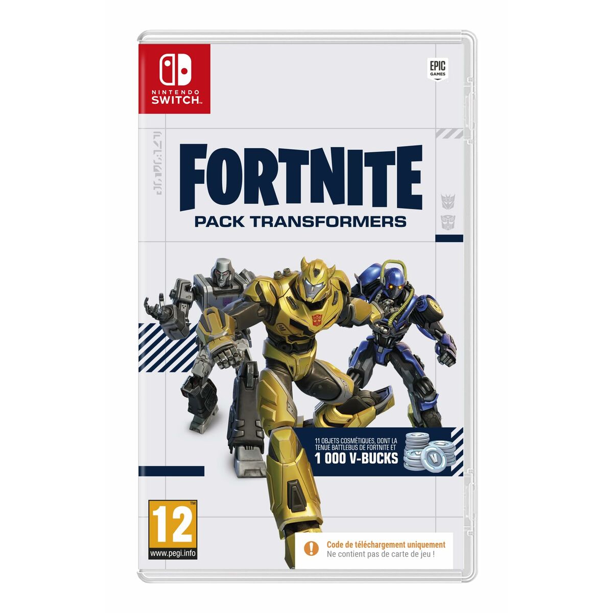 Videospil til Switch Fortnite Pack Transformers (FR) Download kode