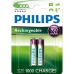 Atkārtoti Uzlādējamas Baterijas Philips R03B2A95/10 1,2 V 2 AAA (2 gb.)
