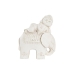 Dekorativ figur DKD Home Decor Ældet overflade Elefant Hvid Orientalsk Magnesium (42 x 24 x 46 cm)