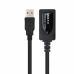 Kabel z rozgałęźnikiem USB NANOCABLE 10.01.0213 Czarny 15 m