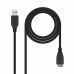Kabel USB 3.0 A na Micro USB B NANOCABLE 10.01.1102-BK Černý 2 m