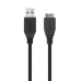 USB 3.0 A uz Micro USB B Kabelis NANOCABLE 10.01.1102-BK Melns 2 m