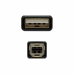 USB 2.0 A - USB B kaapeli NANOCABLE 10.01.1203 Musta 3 m (1 osaa)