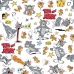 Tahroja estävä pöytäliina Belum Tom & Jerry 02 250 x 140 cm