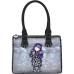 Bolso de Mano Gorjuss Smitten kitten Negro Blanco (28 x 22 x 13 cm)