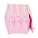 Tredobbelt bæretaske Benetton Pink Pink (21,5 x 10 x 8 cm)