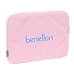 Kannettavan suojus Benetton Pink Pinkki (34 x 25 x 2 cm)