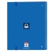 Reliure à anneaux Benetton Deep water Bleu (27 x 32 x 3.5 cm)