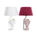 Asztali lámpa DKD Home Decor Piros Gyanta Világos rózsaszín 220 V 50 W 30 x 30 x 49 cm (2 egység)