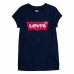 T-Shirt met Korte Mouwen voor kinderen Levi's Batwing Donkerblauw