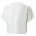 T-Shirt met Korte Mouwen voor kinderen Puma Logo Cropped  Wit