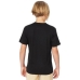 Vaikiška Marškinėliai su trumpomis rankovėmis Rip Curl Corp Icon B Juoda