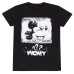 Uniseks T-Shirt met Korte Mouwen Mickey Mouse Poster Style Zwart