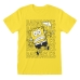 Lühikeste varrukatega T-särk, meeste ja naiste Spongebob Barnacles Kollane