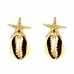 Øreringe til kvinder Shabama Fornells Kobber guld-belagt 4 cm
