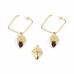 Ladies' Earrings Shabama   Brass Acorn Flash gold-plated 3 cm