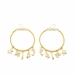 Ladies' Earrings Shabama Formentor Brass gold-plated 6 cm