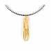 Dámský náhrdelník Shabama Tuent Luxe mosaz Zalitý zlatým zábleskem Kůže 38 cm