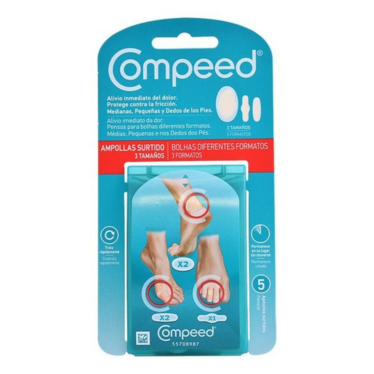 Villivastane vahend jalgadele Compeed (5 uds)