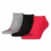 Спортни Чорапи за Глезени Puma SNEAKER (3 чифта) Сив Черен Червен Многоцветен