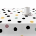 Fleckenabweisende Tischdecke Belum Weiß 180 x 200 cm Punkte XL