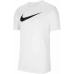 Kortærmet T-shirt DF PARL20 SS TEE Nike CW6941 100 Hvid