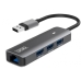 Hub USB 3GO HUB37PETH2 Cinzento (1 Unidade)