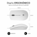 Mouse Subblim SUBMO-B2BS002 White 1200 DPI