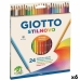 Χρωματιστά μολύβια Giotto Stilnovo Πολύχρωμο (x6)