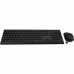 Клавиатура с мишка V7 CKW350US Черен Qwerty US