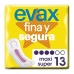 Higienski vložki Maxi brez krilc FINA & SEGURA Evax Segura 13 kosov