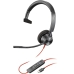 Headphone with Microphone Poly Blackwire 3310 Black