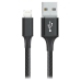Καλώδιο USB σε Lightning Goms Μαύρο