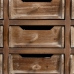 Stolík do haly s zásuvkami NATURE 80 x 36 x 90 cm Jedľové drevo Drevo MDF