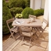 Záhradná stolička 42 x 50 x 80 cm Hnedosivá Živica