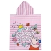 Poncho-håndklæde med Hætte Peppa Pig Pink 50 x 115 cm