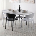Étkezőasztal Versa Avant Fehér PVC Fa MDF 75 x 75 x 120 cm