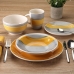 Набор посуды Versa Leanne Жёлтый Керамика 26,5 x 26,5 cm 18 Предметы