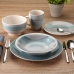 Набор посуды Versa Leanne Синий Керамика 26,5 x 26,5 cm 18 Предметы