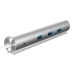 USB Hub Woxter PE26-142 Hvid Sølvfarvet Aluminium (1 enheder)