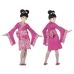 Costume per Bambini Geisha Rosa fuxia (3 Pcs)