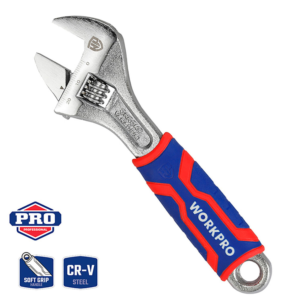 Llave inglesa ajustable Workpro 6" 15 cm