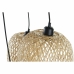 Lustră DKD Home Decor Negru Maro Deschis Metal Bambus 50 W Tropical 220 V 30 x 30 x 94 cm