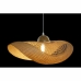 Потолочный светильник DKD Home Decor Коричневый Бамбук 40 W Соломенная шляпа с большими полями 220 V 70 x 34 x 20 cm