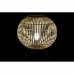 Bordlampe DKD Home Decor Sort Metal Brun Bambus (36 x 36 x 37 cm)