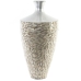 Vase DKD Home Decor Mosaik Silberfarben Grau Perlmutt Bambus (25 x 25 x 50,5 cm)