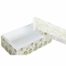 Κουτί-μπιζουτιέρα DKD Home Decor Λευκό Πράσινο Bamboo Αλουμίνιο Από φίλντισι 25 x 15 x 12 cm (x2)